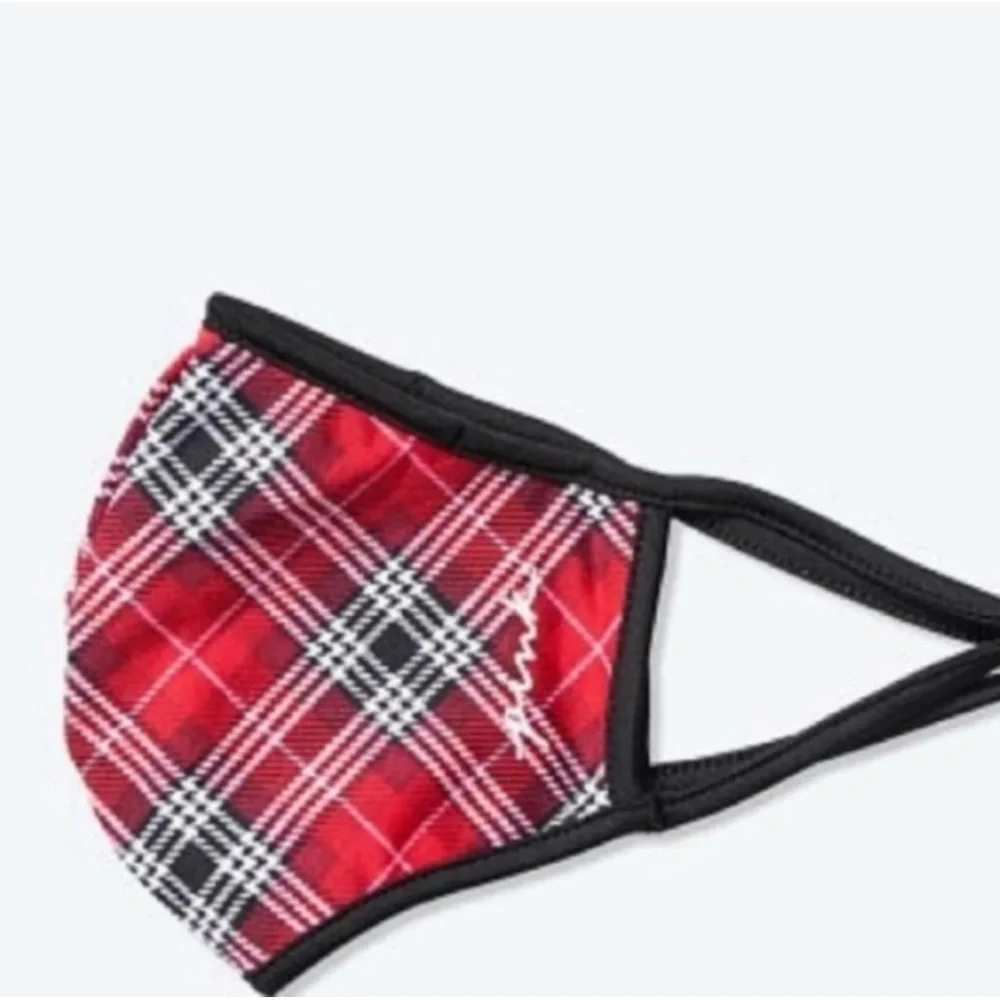 Victoria's Secret Pink Plaid Re-usable Face Mask